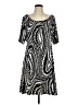AB Studio Paisley Silver Casual Dress Size L - photo 1