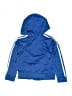 Adidas 100% Polyester Blue Zip Up Hoodie Size 5 - photo 2