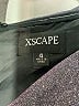 Xscape Solid Silver Gray Cocktail Dress Size 4 - photo 7