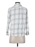 Well Worn 100% Viscose Plaid Silver Long Sleeve Button-Down Shirt Size S - photo 2