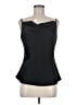 Glam 100% Polyester Black Sleeveless Blouse Size L - photo 1