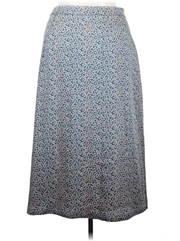 Madewell Side-Button Midi Skirt in Bitsy Floral (view 2)