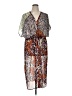CAbi 100% Polyester Print Brown Casual Dress Size XL - photo 1