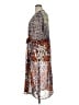 CAbi 100% Polyester Print Brown Casual Dress Size XL - photo 5