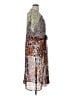 CAbi 100% Polyester Print Brown Casual Dress Size XL - photo 4