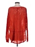 Free People Orange Red Long Sleeve Blouse Size S - photo 2