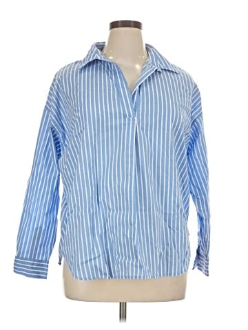 Talbots 3/4 Sleeve Button-Down Shirt (view 1)