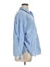Talbots 100% Cotton Stripes Blue 3/4 Sleeve Button-Down Shirt Size 1X Petite - photo 4