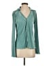 Left Coast by Dolan Teal Long Sleeve Blouse Size S - photo 1