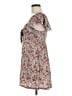 Roxy 100% Viscose Floral Brown Casual Dress Size M - photo 5