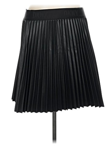 DKNY Faux Leather Skirt (view 1)