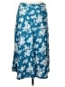 Old Navy 100% Rayon Floral Blue Casual Skirt Size L - photo 1