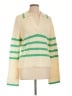 Central Park West Stripes Green Pullover Sweater Size L - photo 1