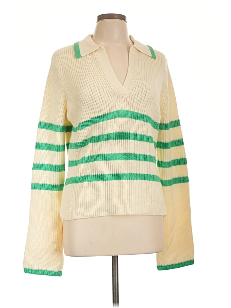 Pre-owned Central Park West Pullover Sweater In Green