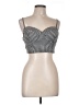 Haute Monde Silver Sleeveless Blouse Size L - photo 1