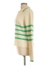 Central Park West Stripes Green Pullover Sweater Size L - photo 5