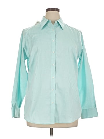 Jones New York Signature Long Sleeve Button-Down Shirt (view 1)