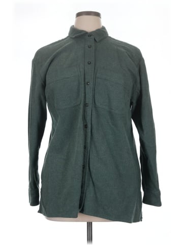 Madewell Plus Oversized Ex-Boyfriend Shirt in Flannel: Seamed Edition (view 1)