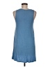 Double Zero Solid Blue Casual Dress Size M - photo 2