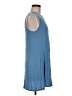Double Zero Solid Blue Casual Dress Size M - photo 4