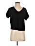 Madewell 100% Viscose Black Short Sleeve Blouse Size XXS - photo 1