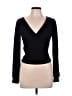 Charlotte Russe Black Long Sleeve Top Size L - photo 1