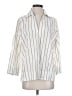 J.Crew 100% Cotton Stripes Ivory 3/4 Sleeve Button-Down Shirt Size S - photo 1