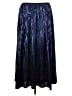 By Anthropologie 100% Polyester Metallic Blue Formal Skirt Size XL - photo 2