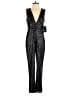 Aidan Mattox Metallic Black Jumpsuit Size 2 - photo 1