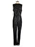 Aidan Mattox Metallic Black Jumpsuit Size 2 - photo 2