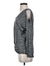 Soprano Gray Long Sleeve Top Size XS - photo 5