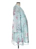 Pink Blush 100% Polyester Floral Blue Teal Cocktail Dress Size L - photo 4