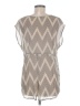 Daniel Rainn Chevron-herringbone Tan Silver Sleeveless T-Shirt Size M - photo 2