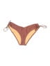 J.Crew Chevron-herringbone Brown Swimsuit Bottoms Size L - photo 1