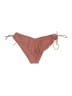 J.Crew Chevron-herringbone Brown Swimsuit Bottoms Size L - photo 2