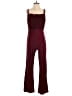 BCBG Paris Solid Burgundy Jumpsuit Size S - photo 1