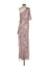 Mac Duggal 100% Polyester Silver Cocktail Dress Size 4 - photo 2