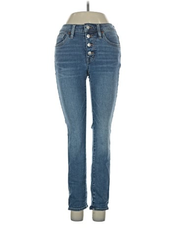 Madewell 9" Mid-Rise Skinny Crop Jeans: Button-Front TENCEL&trade; Denim Edition (view 1)