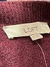 Ann Taylor LOFT Solid Burgundy Pullover Sweater Size M - photo 7