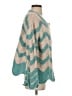 Pol Chevron-herringbone Teal Pullover Sweater Size S - photo 4