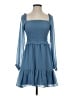 1.State 100% Polyester Blue Cocktail Dress Size XS - photo 1