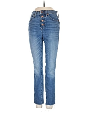 Madewell 10" High-Rise Skinny Crop Jeans: Button-Front TENCEL&trade; Denim Edition (view 1)