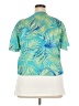 Dana Kay 100% Polyester Tropical Teal Kimono Size 18 - photo 2