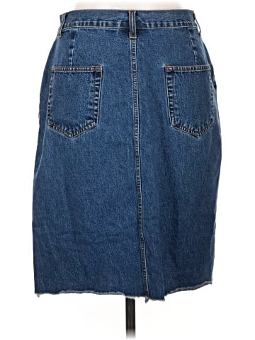 Bill Blass Denim Skirt (view 2)
