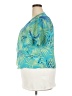 Dana Kay 100% Polyester Tropical Teal Kimono Size 18 - photo 5