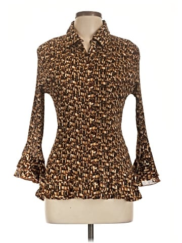 Essentials by Milano 3/4 Sleeve Blouse (view 1)