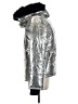 Topshop Metallic Silver Jacket Size 6 - photo 4