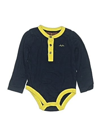 7 For All Mankind Long Sleeve Onesie (view 1)