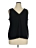 Halogen 100% Polyester Black Sleeveless Blouse Size 1X - photo 1