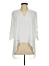 Alfani 100% Polyester Ivory 3/4 Sleeve Blouse Size 10 - photo 1